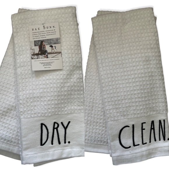 Rae Dunn Other - Rae Dunn Dry Clean Dish Towel Set of 2